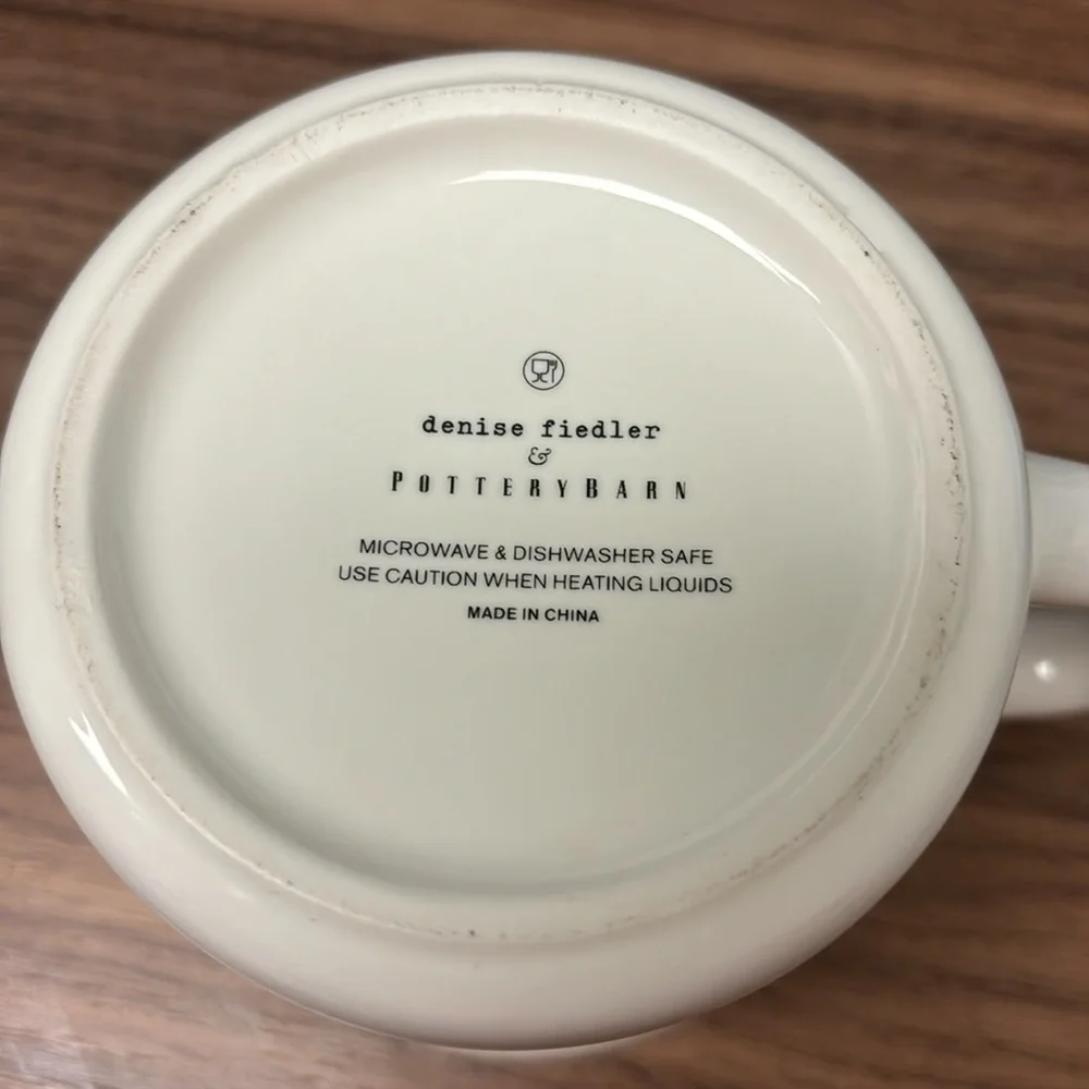 Pottery Barn & Denise Fiedler dog mug